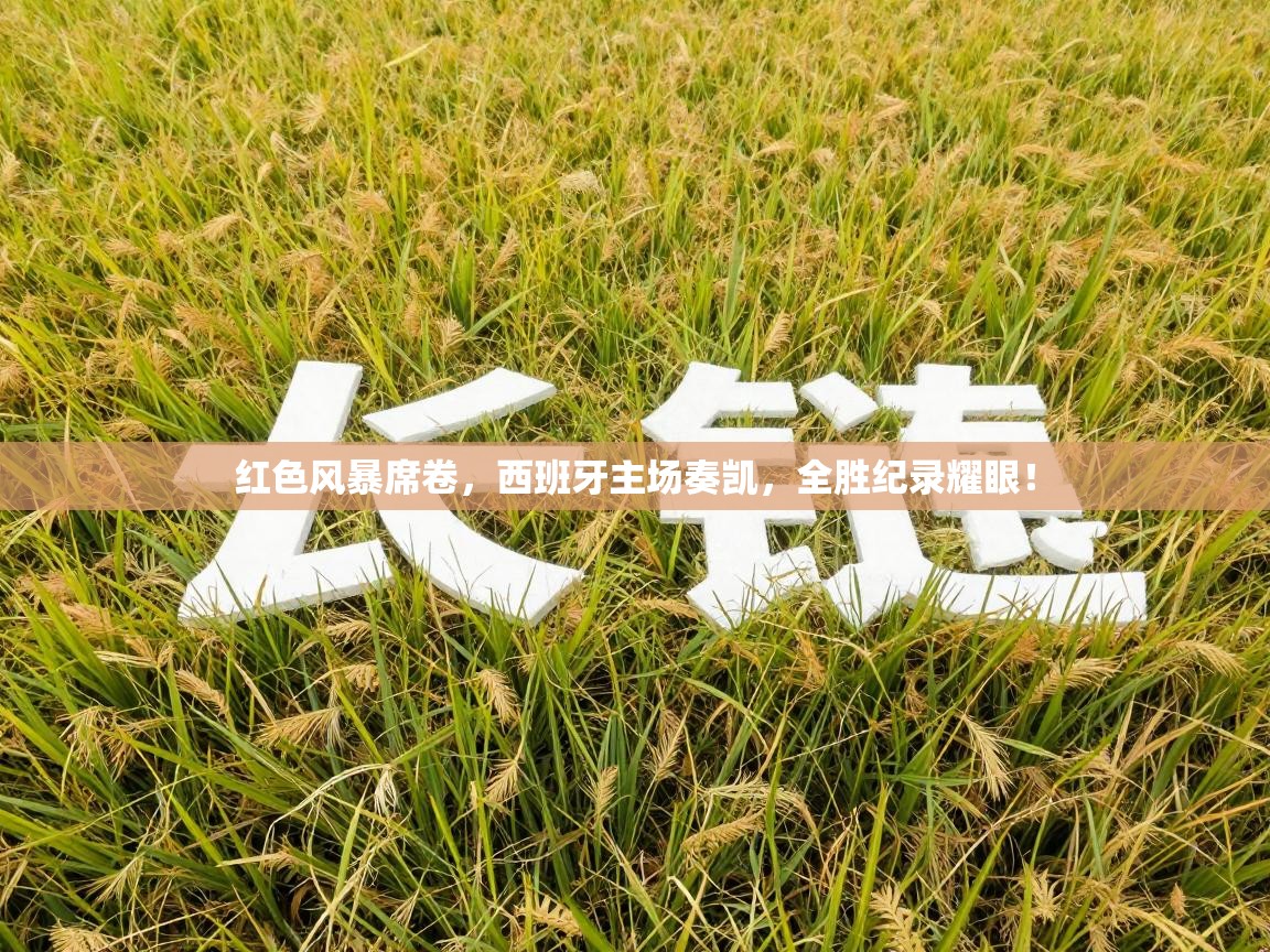 红色风暴席卷,西班牙主场奏凯,全胜纪录耀眼! 第2张